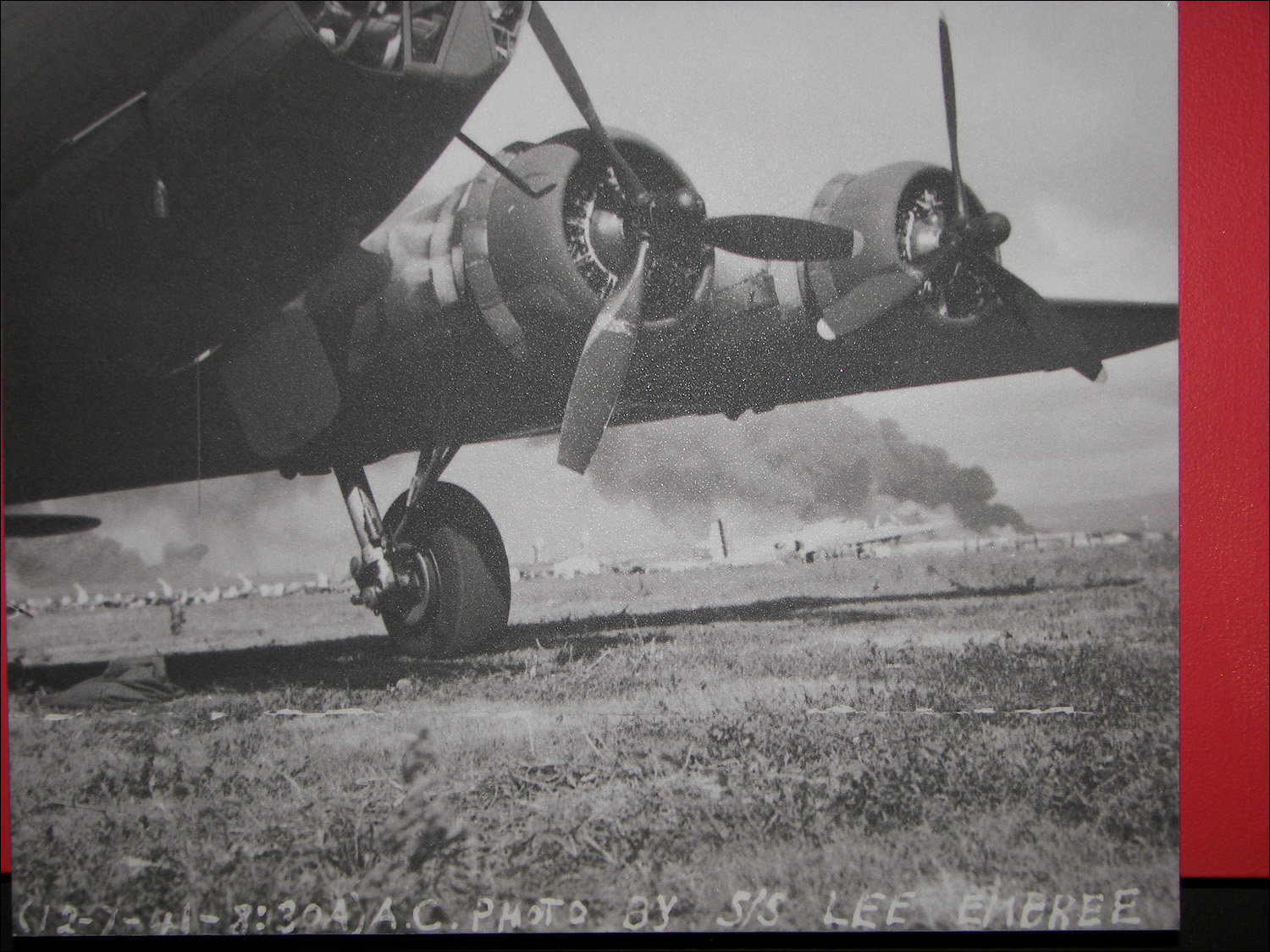 Museum of Flight Sea-Tac, WA-Lee Embree photos of Pearl Harbor invasion